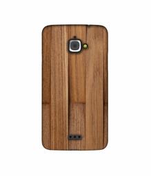 Amazon Brand - Solimo Designer Wooden Art 3D Printed Hard Back Case Mobile Cover for InFocus M350