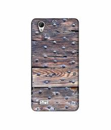 Amazon Brand - Solimo Designer Wooden Blocks Check 3D Printed Hard Back Case Mobile Cover for Vivo Y31