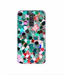 Amazon Brand - Solimo Designer Multicolor Stone 3D Printed Hard Back Case Mobile Cover for LG K7