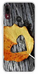 Amazon Brand - Solimo Designer Multicolor Leaf Heart Design Printed Soft Back Case Mobile Cover for Motorola Moto E6s / Motorola Moto E6 Plus