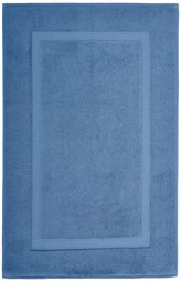 Pinzon Luxury 100% Cotton Banded Bath Mat - Marine