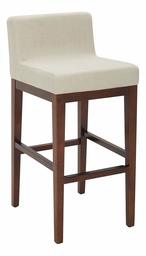 Amazon Brand – Rivet Mid-Century Modern Upholstered Low Back Kitchen Bar Stool, 41