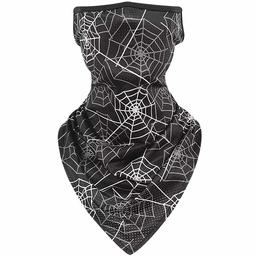 Cycling Neck Gaiter, Ristake Unisex Elastic Bandana Headband Wrap Cool Lightweight Headwear Windproof Scarf, 1 Pack, Cobweb