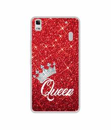 Amazon Brand - Solimo Designer Queen On Red Glitter UV Printed Soft Back Case Mobile Cover for Lenovo K3 Note / A7000