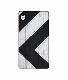 Amazon Brand - Solimo Designer Black Paint Texture on Wood 3D Printed Hard Back Case Mobile Cover for Sony Xperia Z2