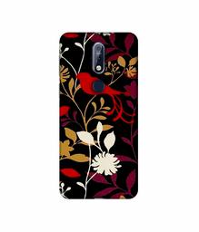 Amazon Brand - Solimo Designer Flower Bunch Pain On Cloth 3D Printed Hard Back Case Mobile Cover for Nokia 7.1