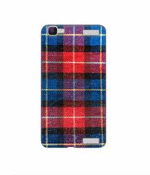 Amazon Brand - Solimo Designer Check Cloth 3D Printed Hard Back Case Mobile Cover for Vivo V1 Max