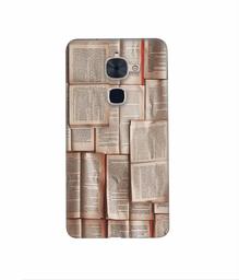 Amazon Brand - Solimo Designer Books Texture 3D Printed Hard Back Case Mobile Cover for LeTV Le 2