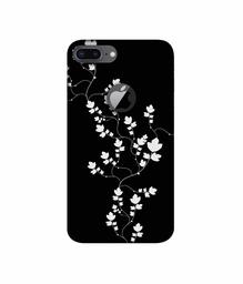 Amazon Brand - Solimo Designer Color Flowers 3D Printed Hard Back Case Mobile Cover for Apple iPhone 8 Plus (with Logo Cut)