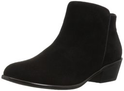 Amazon Brand - 206 Collective Women's Magnolia Low Heel Ankle Bootie, Black, 9 B US