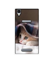 Amazon Brand - Solimo Designer Sleepy Kitten UV Printed Soft Back Case Mobile Cover for Panasonic Eluga A2