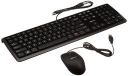 AmazonBasics Wired Computer Keyboard and Wired Mouse , 10-Pack (Renewed)