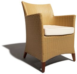 Strathwood Cypress All-Weather Wicker Bistro Chair, Honey