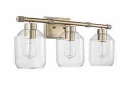 Amazon Brand – Stone & Beam Modern Steel-Framed 5-Piece Vanity Wall Sconce Light with Bathroom Hardware Set, 10.99