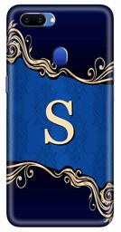 Amazon Brand - Solimo Designer Blue Pattern Alphabet-S 3D Printed Hard Back Case Mobile Cover for Oppo A5