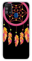 Amazon Brand - Solimo Designer Multicolor Dream Catcher Pink Printed Soft Back Case Mobile Cover for Samsung Galaxy M31