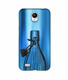 Amazon Brand - Solimo Designer Blue Bottle 3D Printed Hard Back Case Mobile Cover for Vivo Y21L