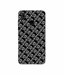 Amazon Brand - Solimo Designer White Pattern 3D Printed Hard Back Case Mobile Cover for Vivo Y95