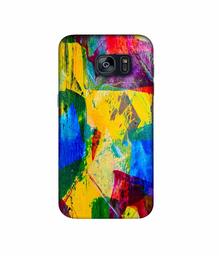 Amazon Brand - Solimo Designer Multicolor Canvas 3D Printed Hard Back Case Mobile Cover for Samsung Galaxy S7 Edge