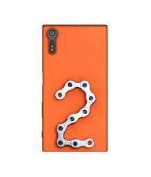 Amazon Brand - Solimo Designer Two Number 3D Printed Hard Back Case Mobile Cover for Sony Xperia XZ Dual