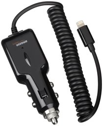 AmazonBasics - Cargador de coche con conector Lightning  para iPhone, iPad y iPod (salida de 2,1 A)