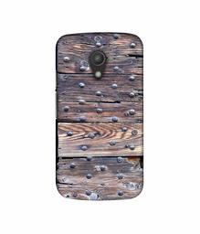 Amazon Brand - Solimo Designer Wooden Blocks Check 3D Printed Hard Back Case Mobile Cover for Motorola Moto G 2nd Generation