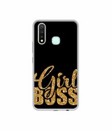 Amazon Brand - Solimo Designer Sparkle Girl Boss UV Printed Soft Back Case Mobile Cover for Vivo Y19