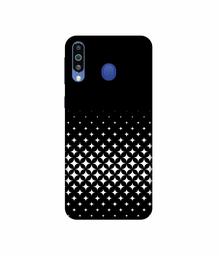 Amazon Brand - Solimo Designer Small Squre Pattern 3D Printed Hard Back Case Mobile Cover for Samsung Galaxy M21