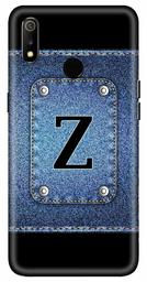 Amazon Brand - Solimo Designer Button Jeans Alphabet-Z 3D Printed Hard Back Case Mobile Cover for Realme 3 / Realme 3i