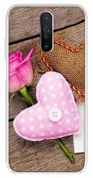 Amazon Brand - Solimo Designer Multicolor Pink Flower Heart Design Printed Soft Back Case Mobile Cover for Poco X2 / Xiaomi Redmi K30