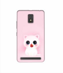 Amazon Brand - Solimo Designer Kitty 3D Printed Hard Back Case Mobile Cover for Lenovo A6600