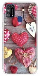 Amazon Brand - Solimo Designer Multicolor Heart Design Printed Soft Back Case Mobile Cover for Samsung Galaxy M31