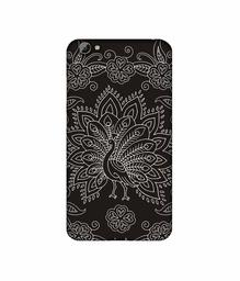 Amazon Brand - Solimo Designer White Peacock Rangoli 3D Printed Hard Back Case Mobile Cover for Vivo Y66