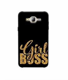 Amazon Brand - Solimo Designer Sparkle Girl Boss 3D Printed Hard Back Case Mobile Cover for Samsung Galaxy J2 (2016)