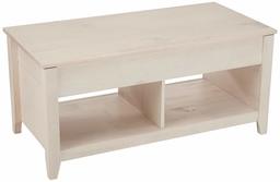 AmazonBasics Lift-Top Storage Coffee Table, White