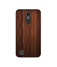 Amazon Brand - Solimo Designer Wooden Texture UV Printed Soft Back Case Mobile Cover for LG K10 (2017)