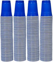 AmazonBasics 16oz Disposable Plastic Cups - 240-Pack, Red (Renewed)