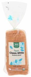 365 EVERYDAY VALUE Organic White Sandwich Bread, 20 OZ (Frozen)