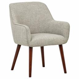 Amazon Brand – Rivet Julie Mid-Century Modern Dining Room Accent Chair with Arms, 32