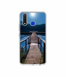 Amazon Brand - Solimo Designer Wooden Beach UV Printed Soft Back Case Mobile Cover for Vivo U20