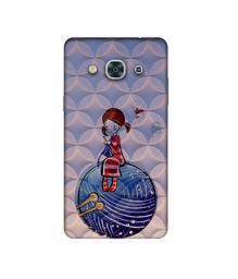 Amazon Brand - Solimo Designer Lady Vector Patternn 3D Printed Hard Back Case Mobile Cover for Samsung Galaxy J3 Pro