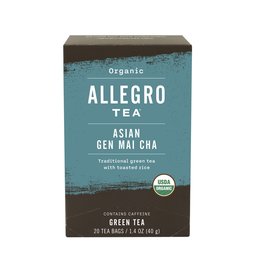 Allegro Tea, Organic Asian Gen Mai Cha Tea Bags, 20 ct