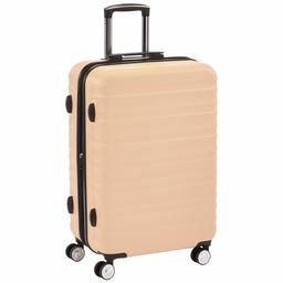 AmazonBasics Valise rigide à roulettes pivotantes de qualité avec serrure TSA intégrée - 68 cm, Rose