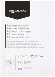 AmazonBasics Multi-Purpose Address Labels