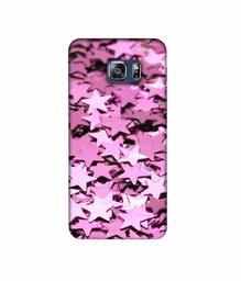 Amazon Brand - Solimo Designer Glitter Stars 3D Printed Hard Back Case Mobile Cover for Samsung Galaxy S6 Edge Plus