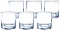 Amazon Brand - Solimo Elitus Whisky Glass Set, 300ml, Set of 6, Transparent