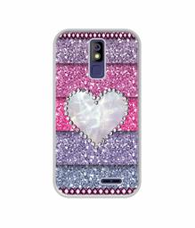 Amazon Brand - Solimo Designer Stone Heart UV Printed Soft Back Case Mobile Cover for Panasonic P100