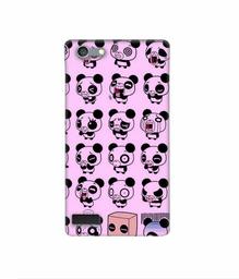 Amazon Brand - Solimo Designer Panda Experation 3D Printed Hard Back Case Mobile Cover for Oppo Neo 7