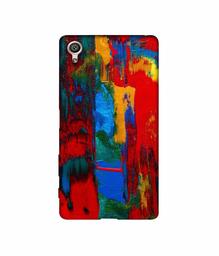 Amazon Brand - Solimo Designer Multiolor Brush Texture on Wall 3D Printed Hard Back Case Mobile Cover for Sony Xperia X