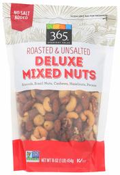 365 Everyday Value, Deluxe Mixed Nuts, Roasted & Unsalted, 16 oz